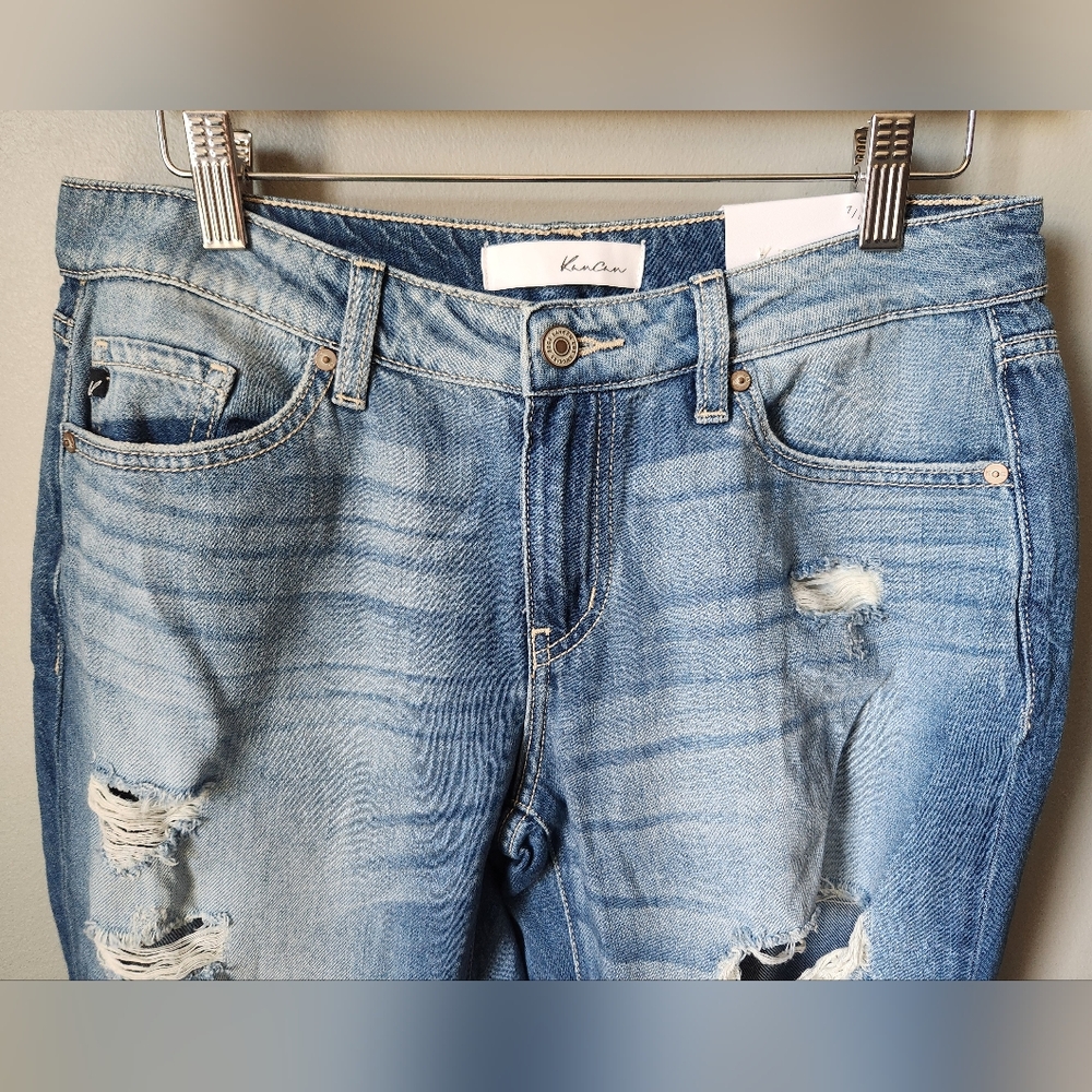 KanCan Distressed Destroyed Relaxed Fit Jeans Size 7/27 NWT - Picture 3 of 11